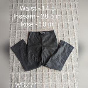 Women's Grey Wool Trousers size 6 by Max Mara